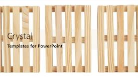  Presentation with pallet - Presentation design enhanced with three-wooden-pallets-isolated background and a lemonade colored foreground