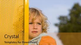  Presentation with sunset - Amazing slide deck having three-year-boy-looks backdrop and a gold colored foreground