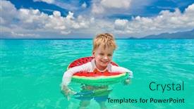  Presentation with three - PPT layouts enhanced with three-year-old-toddler-boy background and a  colored foreground