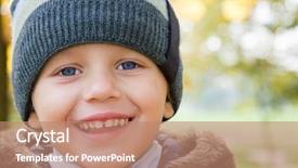  Presentation with medical evaluation of 5 years old boy - Cool new presentation theme with three years old boy backdrop and a coral colored foreground