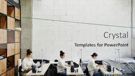  Presentation with three - Amazing slide deck having three-young-contemporary-female-designers backdrop and a light gray colored foreground