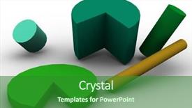  Presentation with 3d illustration abstract concept - Presentation theme enhanced with threedimensional - abstract three-dimensional concept background and a  colored foreground