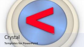  Presentation with career path a symbol - Presentation theme featuring threedimensional - sign or symbol 3d background and a  colored foreground