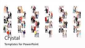  Presentation with achievement - Amazing PPT layouts having threesome - achievement idea workforce concept backdrop and a  colored foreground