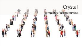  Presentation with culture and intelligence - Presentation theme having threesome - corporate teamwork office culture background and a white colored foreground