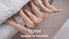  Presentation with bed - Amazing slide set having threesome - low section of woman backdrop and a gray colored foreground