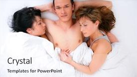  Presentation with successful - Audience pleasing PPT theme consisting of threesome - successful man lying with two backdrop and a sky blue colored foreground