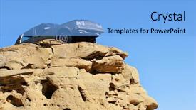  Presentation with sandstone - Beautiful slides featuring threshold - car dangerously close backdrop and a light blue colored foreground