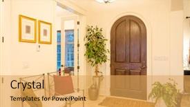  Presentation with african american in computer class business - Amazing slide set having threshold - classic american home entrance interior backdrop and a yellow colored foreground