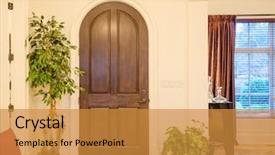  Presentation with interior design of classic white - Beautiful slides featuring threshold - classic american home entrance interior backdrop and a gold colored foreground