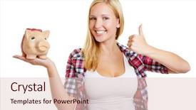  Presentation with thrift - Slide set consisting of responsive design website template layout background and a white colored foreground