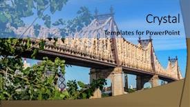  Presentation with annual day bonding - Cool new theme with thrive - scenes of a thriving metropolis backdrop and a light blue colored foreground