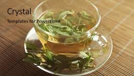  Presentation with tea cup - Audience pleasing slide deck consisting of throat cultures - cup of sage tea backdrop and a  colored foreground