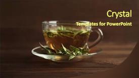  Presentation with sage - Slide deck enhanced with throat cultures - cup of sage tea background and a  colored foreground