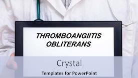  Presentation with disease - PPT theme with thromboangiitis-obliterans-doctor-with-rare background and a light blue colored foreground
