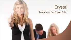  Presentation with military security camera - Theme with thumb up to camera leading background and a  colored foreground