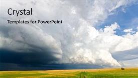  Presentation with liquor and cloud and virtual - Slide set consisting of thunder air - huge shelf cloud approaching background and a light gray colored foreground