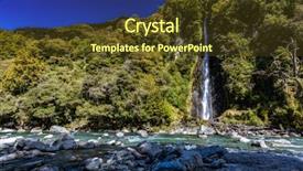  Presentation with new zealand - Colorful theme enhanced with thunder creek waterfall in mt backdrop and a tawny brown colored foreground