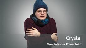  Presentation with clothing - Amazing slide deck having thunder snow - handsome young boy freezing backdrop and a gray colored foreground