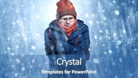  Presentation with concept - Amazing presentation design having thunder snow - handsome young boy shivering backdrop and a teal colored foreground