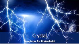  Presentation with lightning - Presentation design having thunder storm - plenty of lightning background and a ocean colored foreground