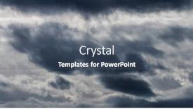  Presentation with rainy day - Audience pleasing slide set consisting of thunderclouds-on-a-rainy-day backdrop and a ocean colored foreground