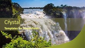  Presentation with smoke - PPT theme enhanced with thundering-smoke-national-park background and a tawny brown colored foreground