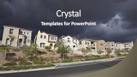  Presentation with nevada desert - Colorful slide deck enhanced with thunderstorm approaches a brand new backdrop and a dark gray colored foreground