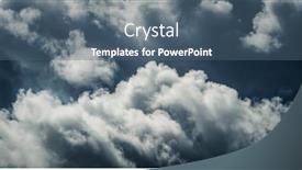  Presentation with bad weather - Audience pleasing PPT theme consisting of thunderstorm-clouds-in-bad-weather backdrop and a ocean colored foreground