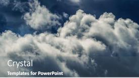  Presentation with bad weather - Slides featuring thunderstorm-clouds-in-bad-weather background and a ocean colored foreground