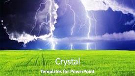  Presentation with thunderstorm - Amazing slides having dog wearing a cap isolated on a white background backdrop and a light gray colored foreground