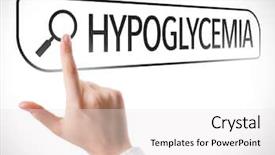  Presentation with search - Colorful slide deck enhanced with thyroid - hypoglycemia written in search bar backdrop and a white colored foreground