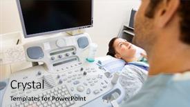  Presentation with male nurse - Colorful slide deck enhanced with hand holding coin into yellow piggy bank backdrop and a yellow colored foreground