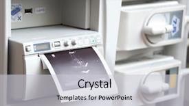  Presentation with medical ultrasound - Colorful slides enhanced with thyroid - receiving an image from medical backdrop and a light gray colored foreground