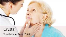  Presentation with thyroid - Theme consisting of software development - tablet of the future trends background and a dark gray colored foreground