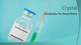  Presentation with thyroid - Slide deck consisting of thyroid-hormone-test-tube background and a light blue colored foreground