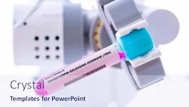  Presentation with hormone - Slide deck featuring thyrotropin-releasing-hormone-trh-test background and a sky blue colored foreground