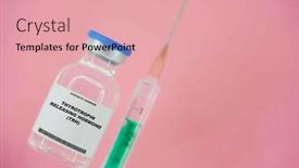  Presentation with hormone - PPT theme enhanced with thyrotropin-releasing-hormone-trh-test background and a coral colored foreground