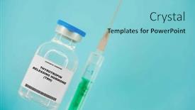  Presentation with hormone - Presentation theme with thyrotropin-releasing-hormone-trh-test background and a light blue colored foreground