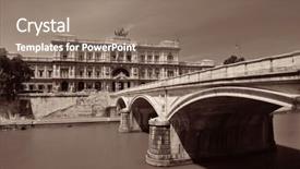  Presentation with rome - Amazing presentation having tiber and palace of justice backdrop and a coral colored foreground