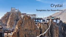  Presentation with buddhist prayer flags - Audience pleasing slide set consisting of clock already time to wake backdrop and a shamrock green colored foreground.