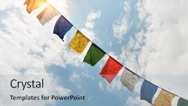  Presentation with indian flag - Cool new PPT layouts with tibetan flags with mantra backdrop and a light blue colored foreground