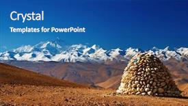  Presentation with everest - Beautiful slides featuring tibetan landscape with mount everest backdrop and a  colored foreground