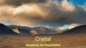  Presentation with landscape - PPT theme enhanced with tibetan landscape background and a tawny brown colored foreground