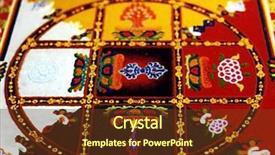  Presentation with mandala - Cool new presentation design with tibetan mandala made with sand backdrop and a tawny brown colored foreground