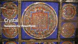  Presentation with mandala - Slides enhanced with tibetan mandala painting on monestery background and a violet colored foreground