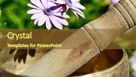  Presentation with tibetan singing bowl - Slide deck featuring tibetan singing bowl surround background and a tawny brown colored foreground