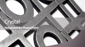  Presentation with tic tac toe - Amazing presentation theme having tic-tac-toe isolated backdrop and a gray colored foreground