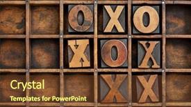  Presentation with tic tac toe - Amazing PPT layouts having tic-tac-toe or noughts backdrop and a tawny brown colored foreground