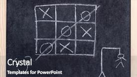  Presentation with tic tac toe - Amazing theme having tic tac toe backdrop and a wine colored foreground